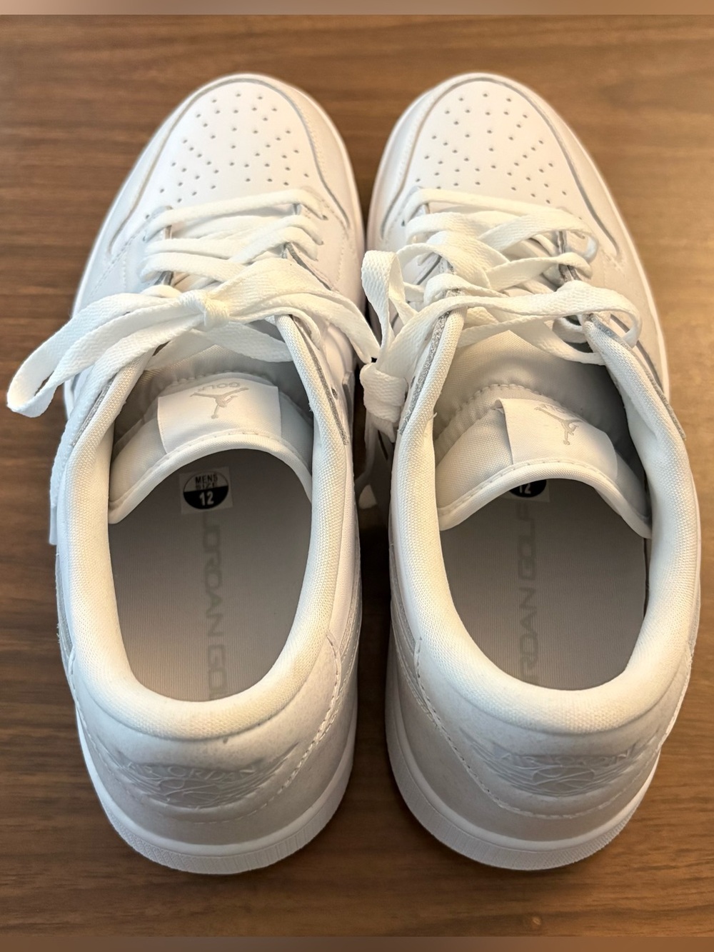 Brand new never worn Men’s Jordan 1 low Golf in white & silver. Multiple sizes! - Picture 4 of 5